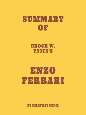 cover image of Summary of Brock W. Yates's Enzo Ferrari
